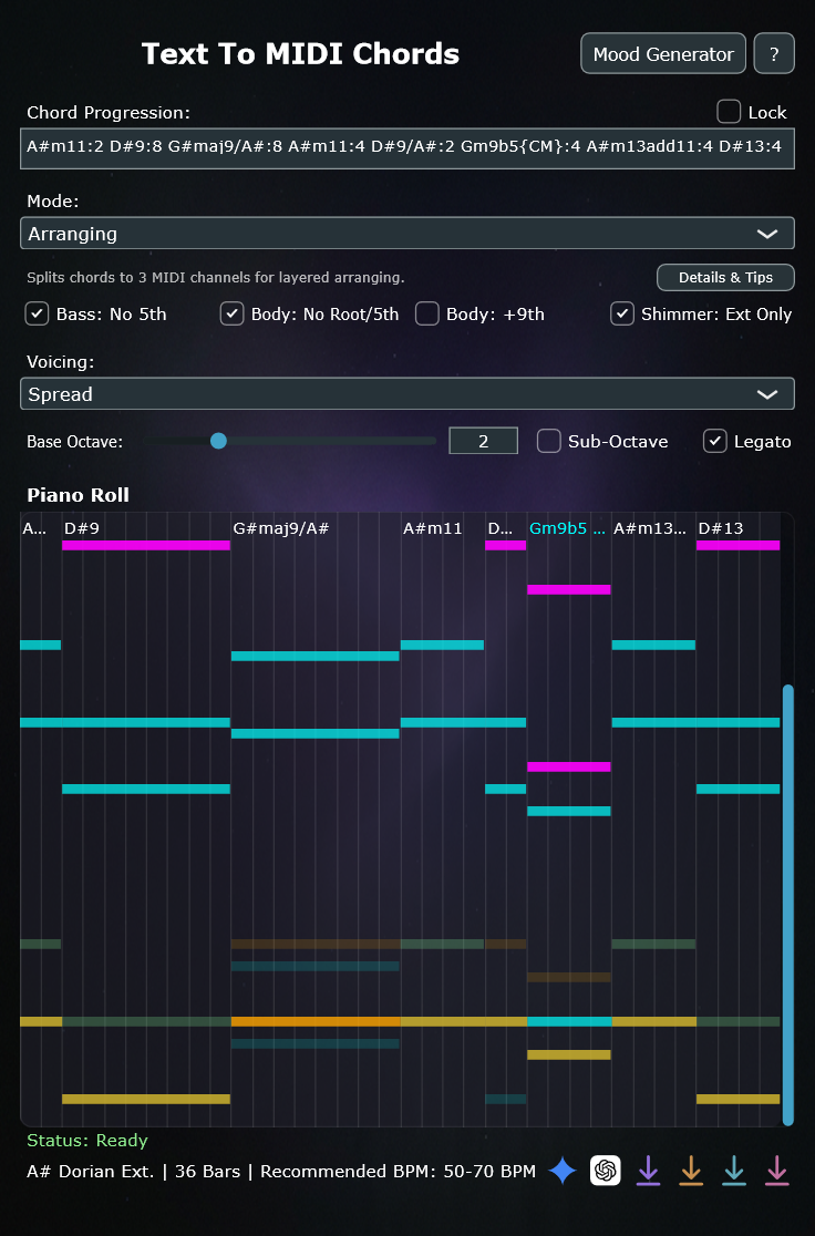 Prologue - Generative Chord & Ambient MIDI Tool