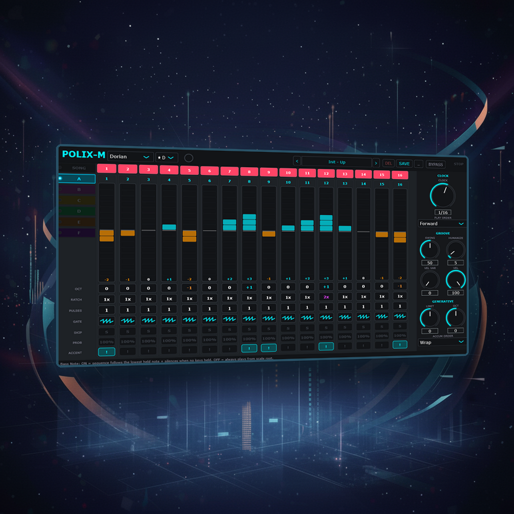Polix-M - Polyphonic Pulse-Count Sequencer